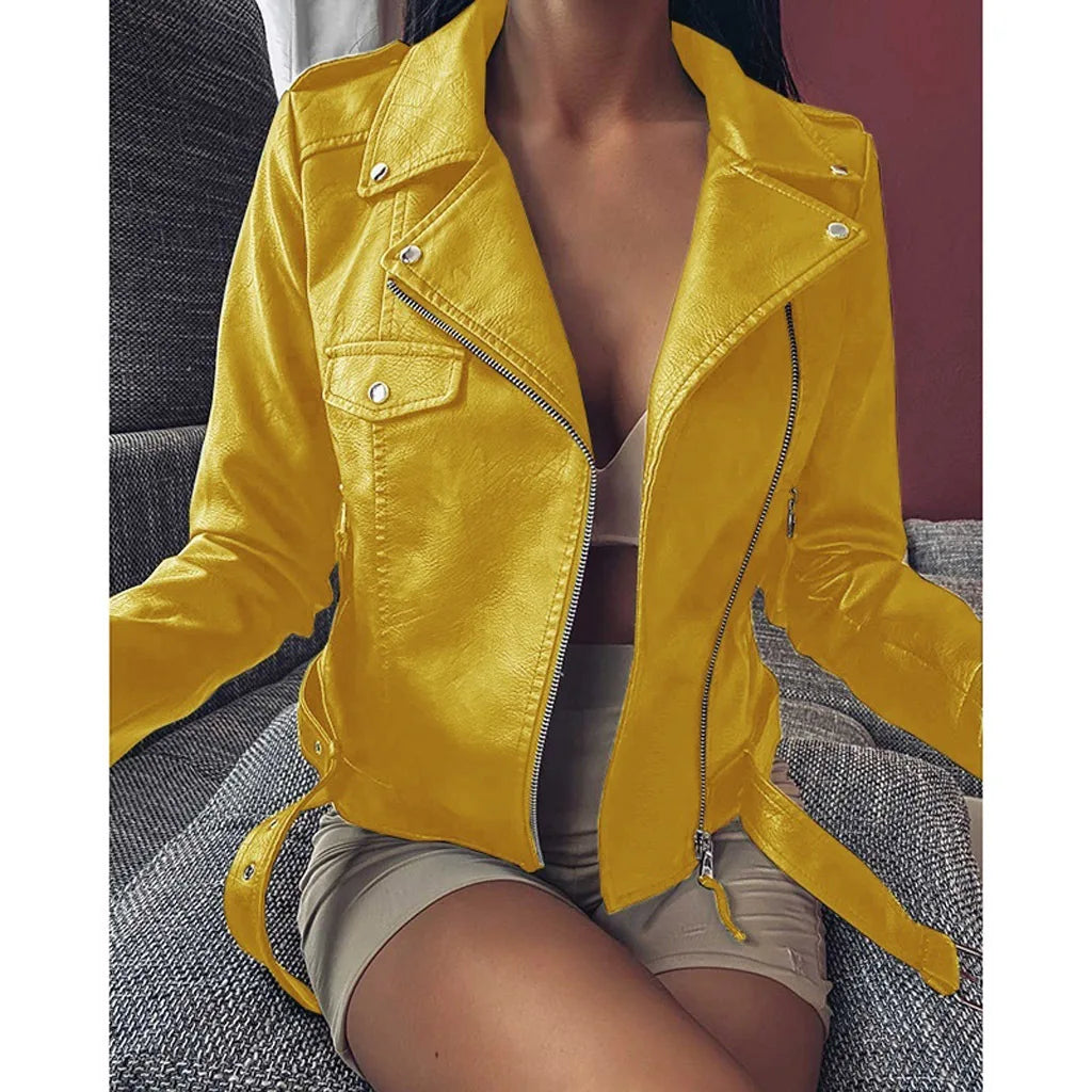 Chaqueta Cuero Premium Mujer